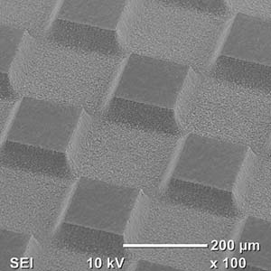3D nanostructuring of silicon rubber